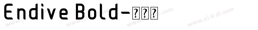 Endive Bold字体转换